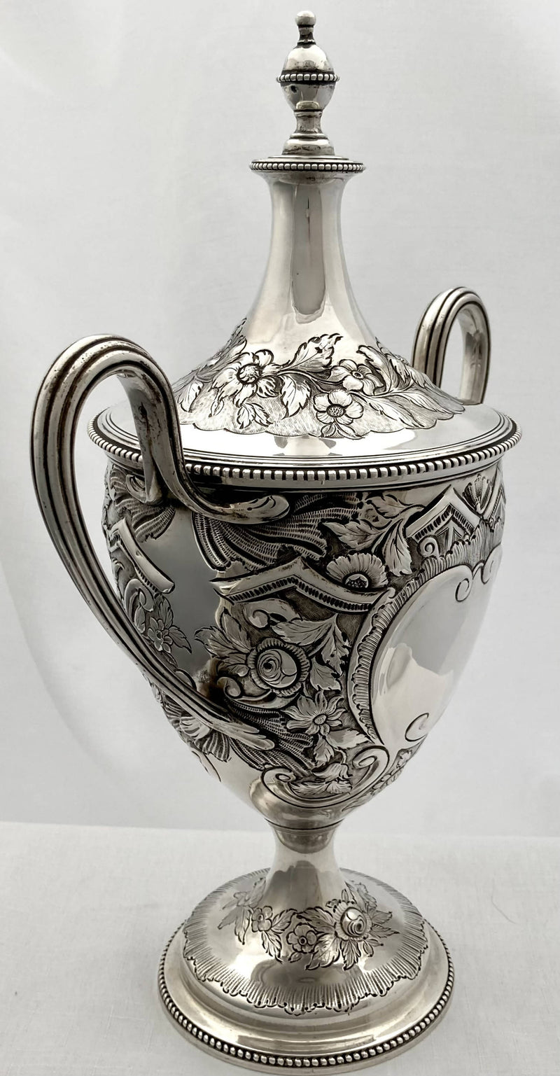 Georgian, George III, silver cup & cover. London 1776 Charles Wright. 36.90 troy ounces.