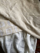 Squircles funky -contemporary Style cream madras Curtain Panelling 56”/54”