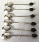 George V Asprey cased set of twelve silver coffee bean spoons. Sheffield 1911 Asprey and Co. Ltd.