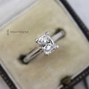 Platinum Certified Radiant Cut Diamond 0.93ct Solitaire Ring