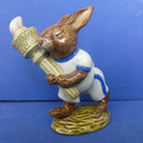 Royal Doulton Bunnykins Figurine Olympic Bunnykins DB28 (Golden Jubilee Backstamp)