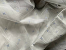 Beautiful Madras high end pale blue polka curtain Panelling 66”/120”length to finish