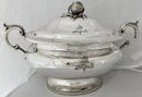 Victorian Silver Plated Soup Tureen for Lieut.- Col. Jonathan Forbes Leslie, of Rothienorman. Elkington, Mason & Co. Ltd 1856.