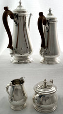 Elizabeth II Silver Coffee Service. London 1966 Asprey & Co. Ltd. 72 troy ounces.