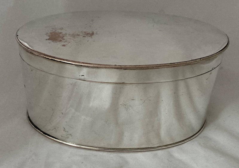 Georgian, George III, Old Sheffield Plate Tea Caddy, circa 1790 - 1810.