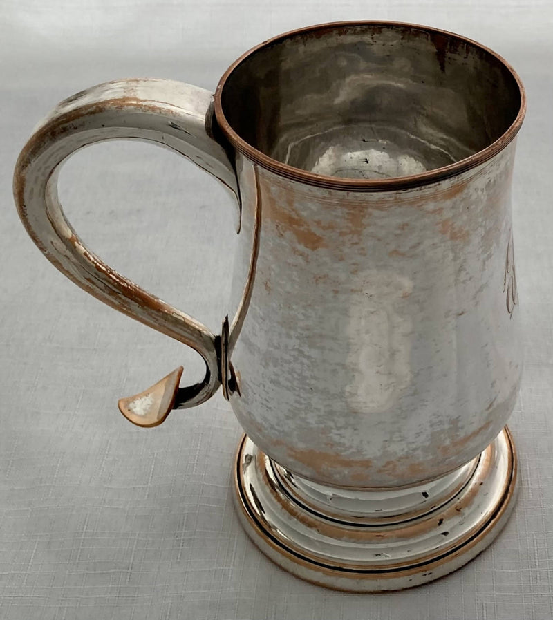 Georgian, George III, Old Sheffield Plate Pint Mug, circa 1780 - 1800.