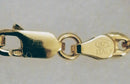 New Italian Yellow Gold Overlay Sterling Silver Rambo/Mariner Link Bracelet - 7.5"