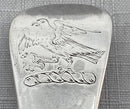 Georgian, George I, Set of Six Hanoverian Pattern Tablespoons. London 1722 James Morson. 12.9 troy ounces.