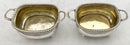 Georgian, George III, Pair of Silver Salts. London 1809 Thomas James. 5.6 troy ounces.