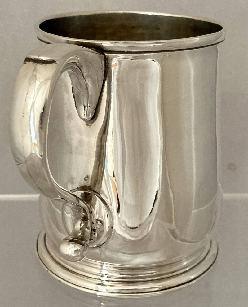 Georgian, Early George II, Silver Mug. London 1729 Thomas Mason. 6.3 troy ounces.