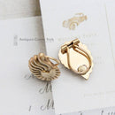 Victorian French 18ct Gold Plated Clip On Earrings by Murat