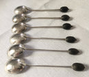 George V Asprey cased set of twelve silver coffee bean spoons. Sheffield 1911 Asprey and Co. Ltd.