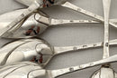 Georgian, George II, Six Scottish Silver Hanoverian Pattern Tablespoons. Edinburgh 1733 Charles Blair (Archibald Ure Assay Master). 13 troy ounces.