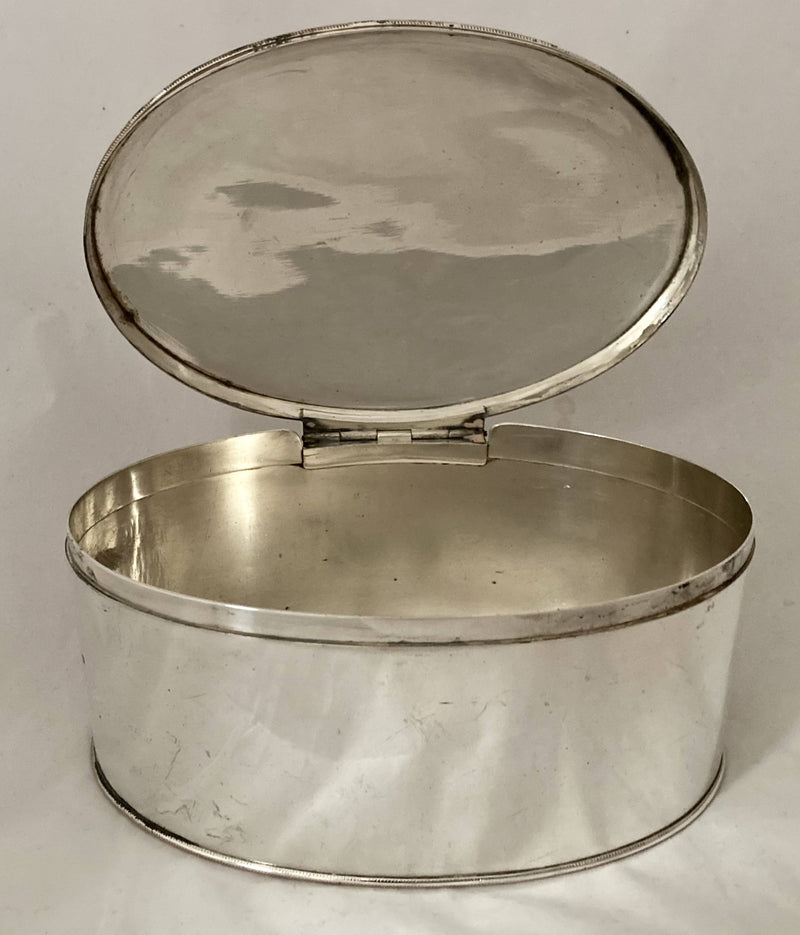 Georgian, George III, Old Sheffield Plate Tea Caddy, circa 1790 - 1810.