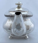 Georgian, George IV, Silver Teapot. Newcastle 1830 Thomas Wheatley. 17.5 troy ounces.