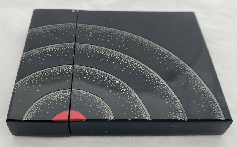 French Art Deco Painted Bakelite Cigarette Case, circa 1935.