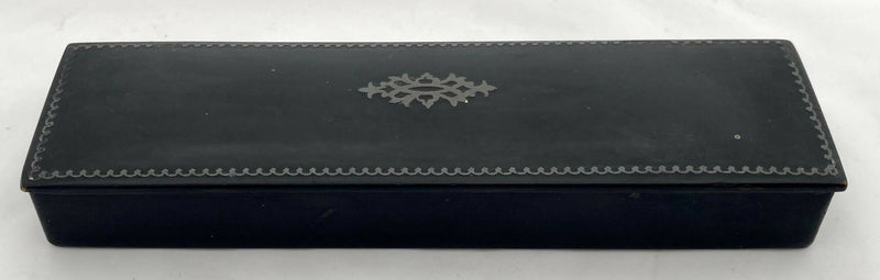 Victorian Papier Mache Pen & Pencil Box, circa 1870.