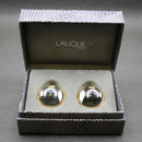 Marie-Claude Lalique cabochon clip-on earrings