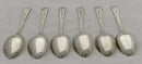 Elizabeth II Six Silver Coffee Spoons. Birmingham 1972 Angora Silver Plate Co. Ltd. 2.1 troy ounces.