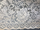 Laura Rose cream cotton floral cafe curtain topper Curtain valance panel 18” drop by the metre