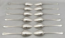 Georgian, George III, Set of Twelve Crested Silver Tablespoons. Newcastle 1800, John Langlands II. 25.7 troy ounces.