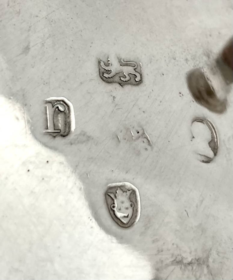 Georgian, George III, set of four silver salts. London 1792 Peter & Ann Bateman. 6 troy ounces.