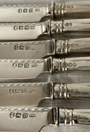 Georgian, George III, Crested Silver Dessert Knives & Forks for Twelve. London 1799 William Abdy II.
