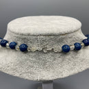 Sodalite and crystal necklace