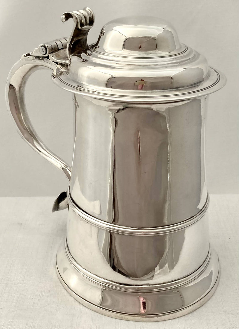 Georgian, George III, Silver Tankard. London 1764 William Plummer. 24.4 troy ounces.