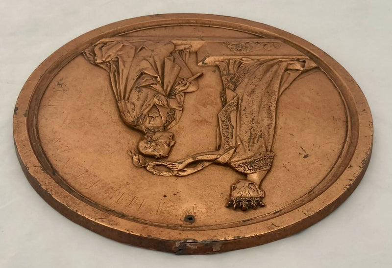 "The Army Of the Peninsula" Duke of Wellington Copper Relief Plaque.