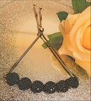 New Pave Set Boi Ploi Black Spinel Bolo Bracelet in Platinum Overlay Sterling Silver - 6.750 Ct