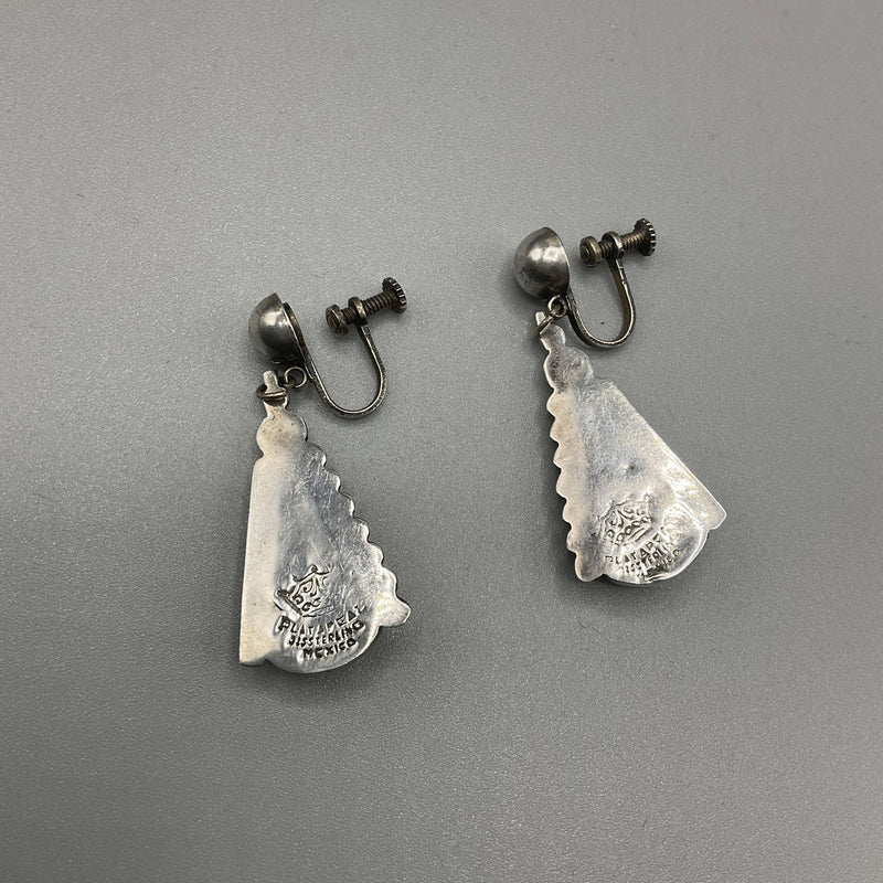 1950’s Mexican silver earrings