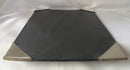 Rare Maltese Roman standard 917 silver desk blotting sheet holder.