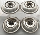 Georgian Set of Four Old Sheffield Plate Circular Entree Dishes & Covers, circa 1810 - 1830.