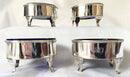 Georgian, George III, set of four silver salts. London 1801 Josiah Snatt. 6.2 troy ounces.