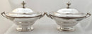 Georgian, George III, Pair of Old Sheffield Plate Sauce Tureens. Circa 1810.