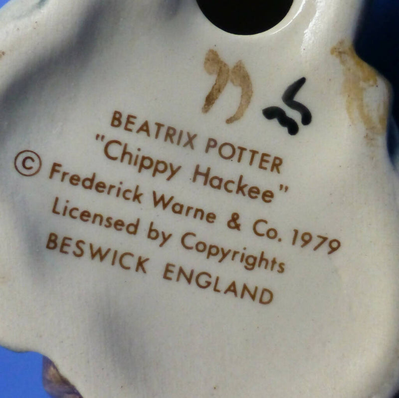 Beswick Beatrix Potter Figurine - Chippy Hackee BP3C