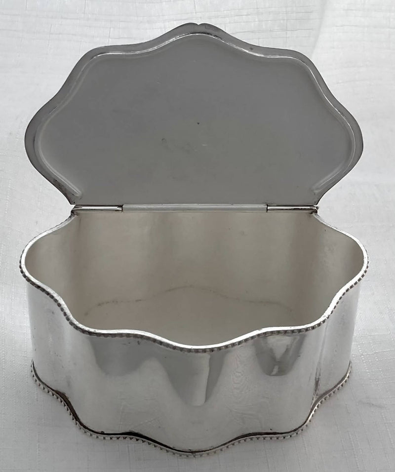 Georgian, George III, Coin Inset Old Sheffield Plate, Tea Caddy, circa 1790.