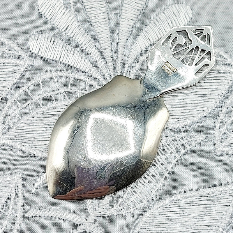 Silver Tea Caddy Spoon Edinburgh 1937