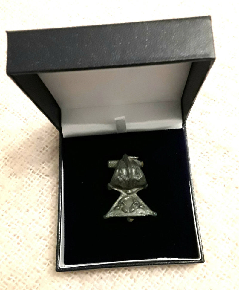 A Roman Aceica Style Decorated Bronze Cloak Brooch.