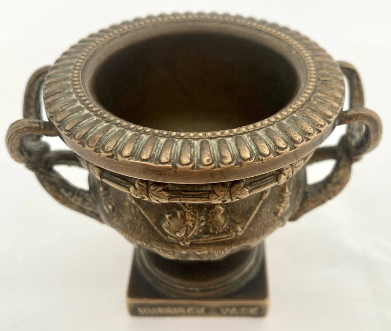 Warwick Vase Brass Car Mascot, circa 1925.