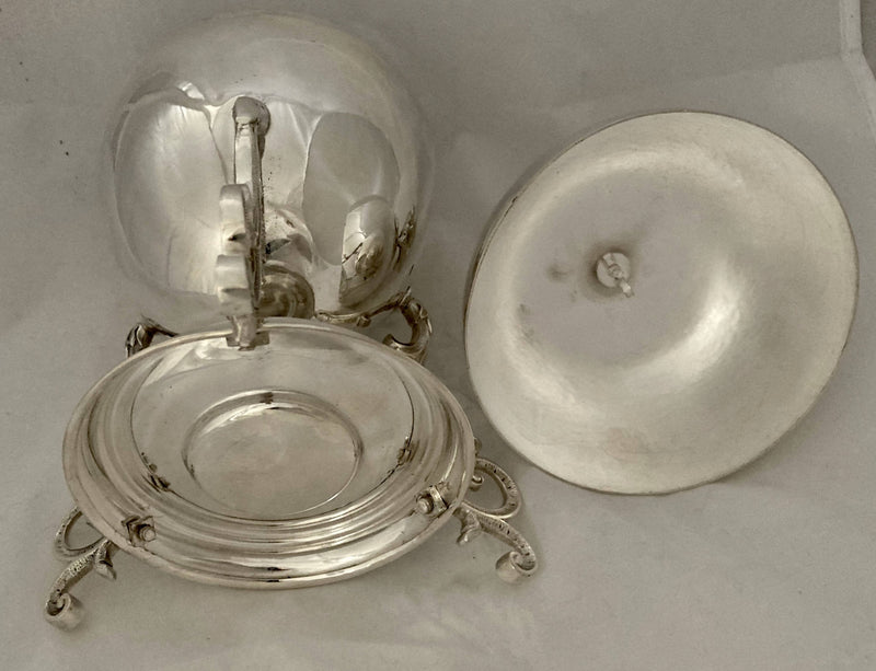 Silver Plated Egg Coddler with Bird & Nest Finial.