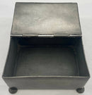 Georgian, George III, Crested Pewter Tobacco Box, circa 1805.