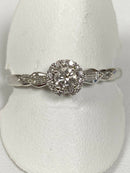 9ct White Gold Emmy Diamond Ring