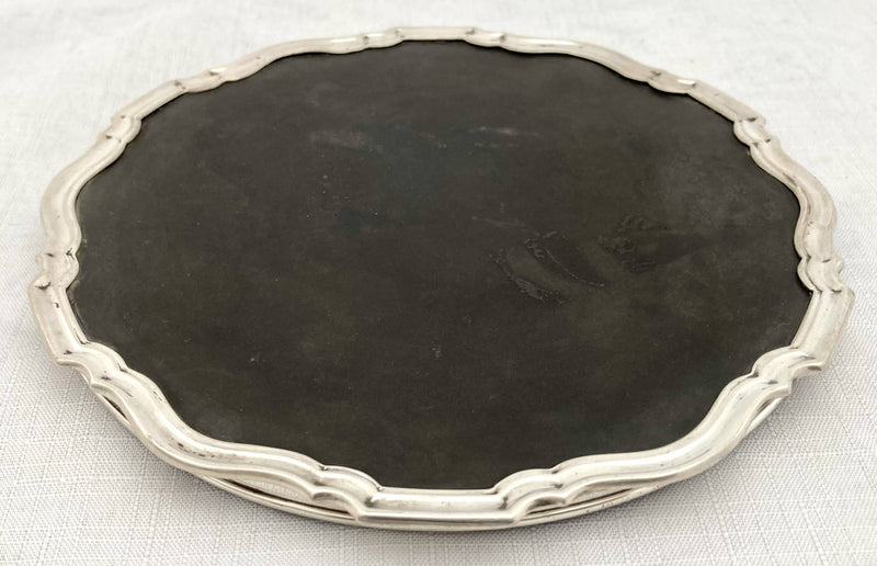 George V Chippendale Rim Silver Trivet. Birmingham 1927 Asprey & Co Ltd.