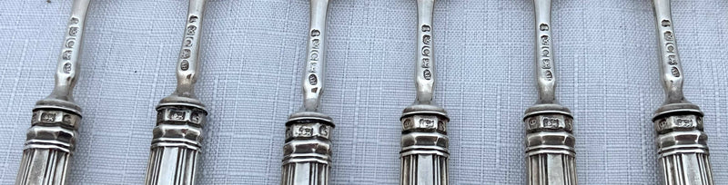 Georgian, George IV, Cased Silver Kings Pattern Dessert Service for Twelve. Sheffield 1822 -1826.