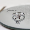 18ct White Gold Certified Princess Cut Diamond Solitaire 1.00ct