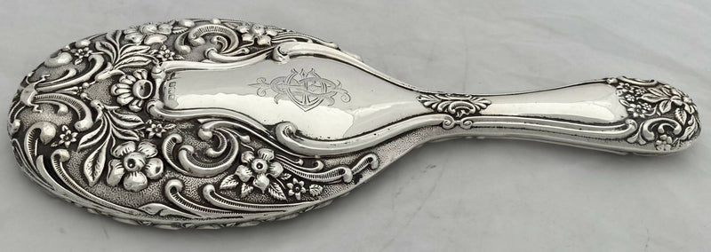 Edwardian Silver Hand Mirror. Sheffield 1904 Walker & Hall.