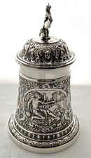 Ornate Victorian Silver Plated Neo-Classical Tankard. John Grinsell & Sons.