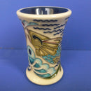 Moorcroft William Morris Collection Miniature Vase Flycatchers By Nicola Slaney